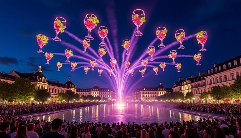 découvrez bordeaux sous un nouveau jour les 20 et 21 juin 2025, lors d'un spectacle éblouissant de drones lumineux célébrant l'art du vin. plongez dans une expérience fascinante qui illuminera le ciel de la ville et mettra en valeur son riche patrimoine viticole.